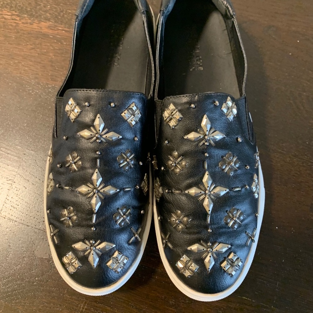 Kenneth Cole studded slip on platform sneaker